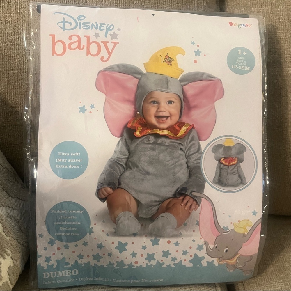 Disney Store Dumbo Baby Costume 12-18m - Picture 7 of 8